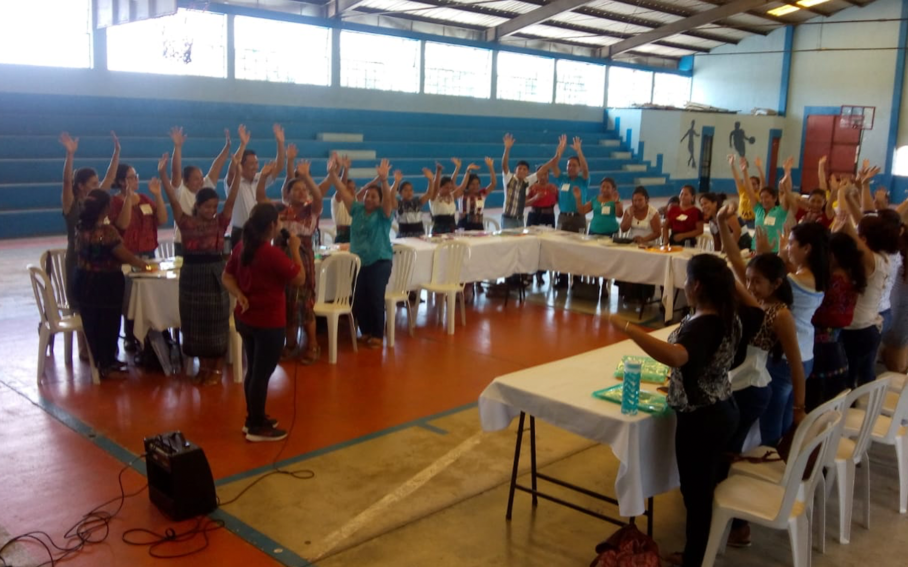 Segundo taller del diplomado Docencia para la paz y el respeto a los derechos de la niñez y juventud de Guatemala, en Samayac, Suchitepéquez