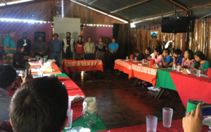 Adolescentes y jóvenes de cambio Atitlán Tolimán, dan seguimiento de transición con alcalde y concejo municipal, de San Lucas Tolimán, Sololá