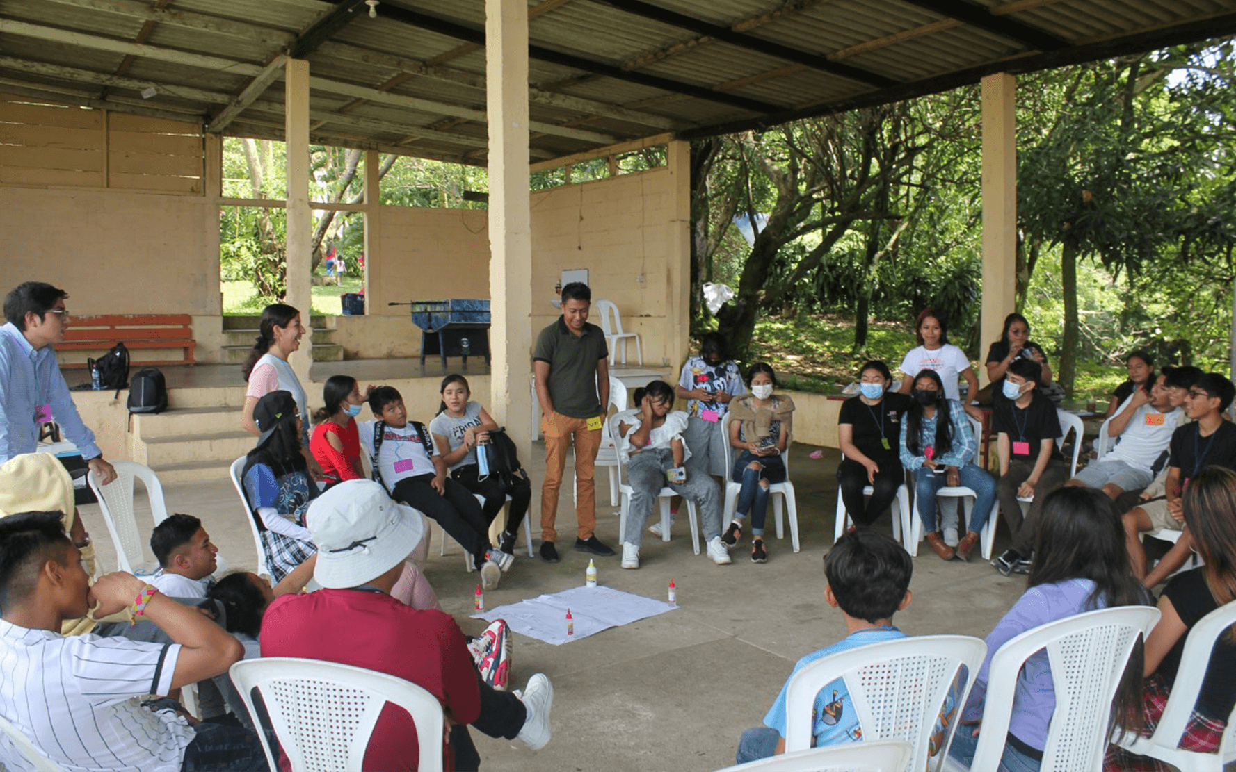 Niñas, niños, adolescentes y jóvenes participan en intercambio de experiencias sobre auditoría social en San Pablo Jocopilas, Suchitepéquez